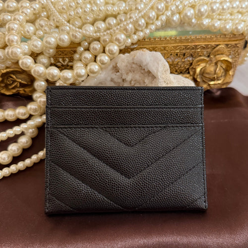 Black YSL Card Holder